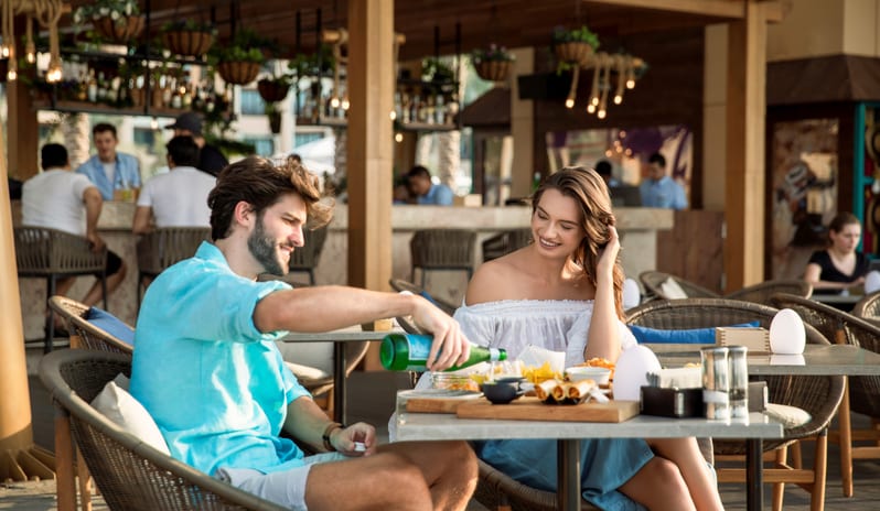 Nasma Beachfront Bar Seating Area